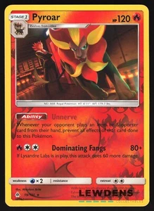 Pyroar - 19/131 - Holograma Inverso Raro - Luz Prohibida - Tarjeta Pokémon - Imagen 1 de 2