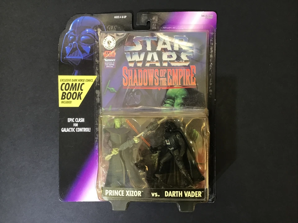 Prince Xizor vs Darth Vader Comic Book (Large Card) (SOTE) (Kenner 1996) Y-NM
