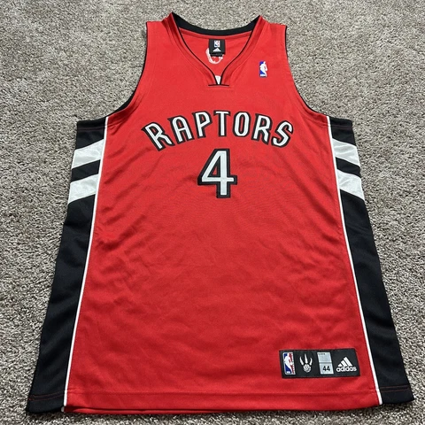 Authentic Adidas NBA Toronto Raptors Chris Bosh Basketball Jersey Red Rare 44 Cover