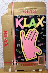 Klax - Box Only - Nintendo Nes (No Game - No Manual)