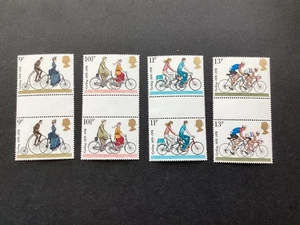 ICOLLECTZONE Great Britain Sc 843-846  SG 1067-70 Gutter Pairs XF NH Bicycling - Picture 1 of 1