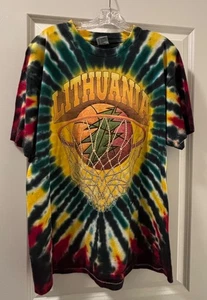 Vintage Grateful Dead Lithuania Basketball 1996 Olympics Tie Dye T-Shirt Gr. XL - Bild 1 von 7