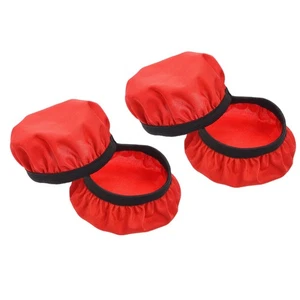 Rosso Copri Cuffie Lavabile Tessuto Flessibile Adatto 3.54-4.33" 2 Paia - Afbeelding 1 van 5
