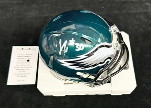 Jihaad Campbell Signed Autographed Football Mini Helmet Philadelphia Eagles JSA - Picture 1 of 1