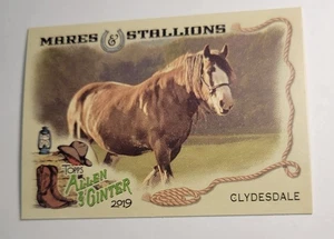 2019 Mares & Stallions Clydesdale Horse Topps Card #MS-11 Allen & Ginter Insert - Picture 1 of 3