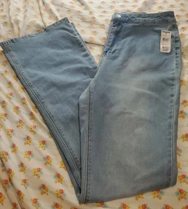 Jeans Sky and Sparrow TILLYS TAGLIA 13 blu chiaro elasticizzato svasato vita alta nuovo con etichetta - Foto 1 di 7