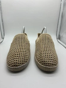 Rivieras Men's Beige Tan Woven Raffia Slip-On Espadrille Loafers Size EU 40 - Picture 1 of 6