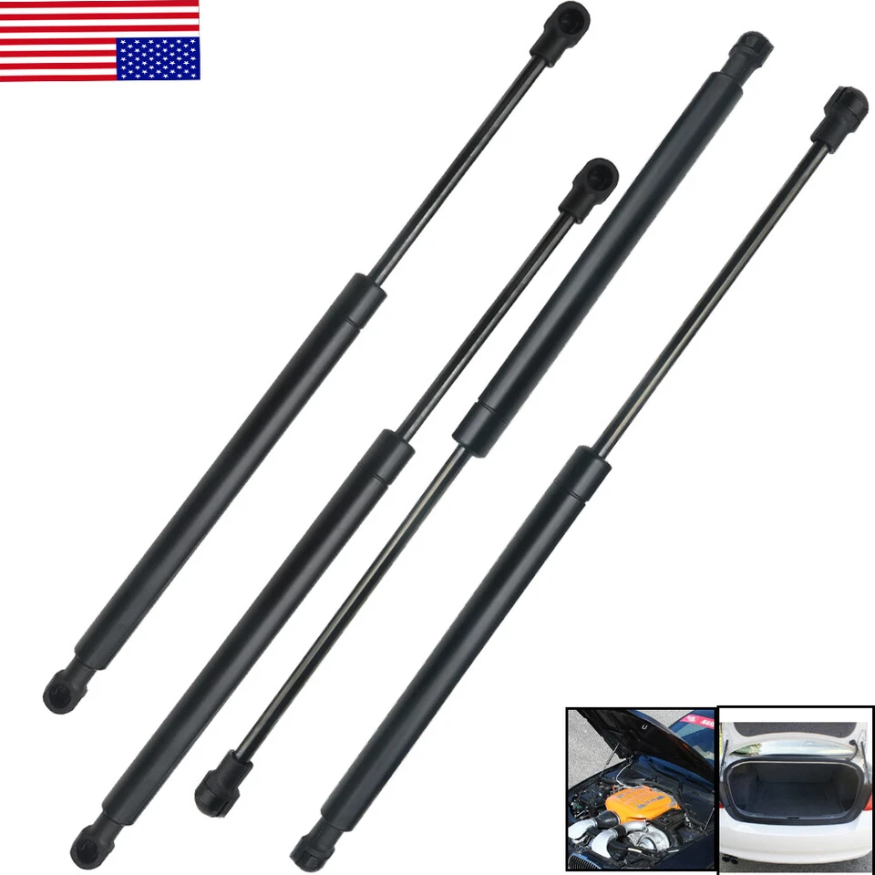 Front Bonnet Hoods + Rear Trunks Gas Struts For Bmw 323i 2006-2011 Gas Struts  Foto 1 de 4