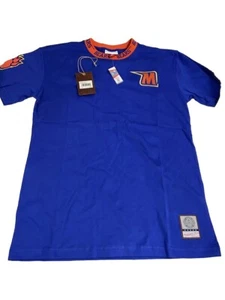 Mitchell Ness Mens Small Morgan State Bears NCAA Jaquard T Shirt Blue - Picture 1 of 7