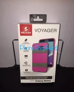 Pelican Progear Voyager Case + Holster for Samsung Galaxy Note 5 - Pink/Gray !!! - Picture 1 of 4