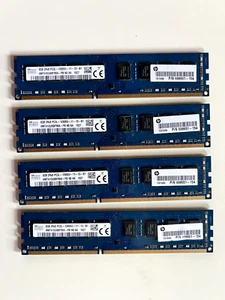Hynix 32GB (4 x8GB) PC3L-12800U 1600MHz HMT41GU6DFR8A-PB DDR3 RAM Desktop Memory - Bild 1 von 7