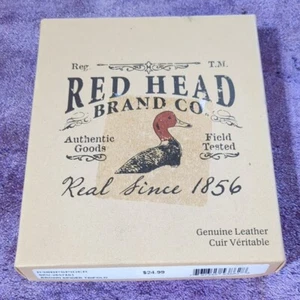 Red Head Brand Co. Front Pocket Wallet with Deer Buck Forest Head Trifold NEW - Picture 1 of 6