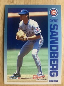 1992 Fleer Citgo Collection The Performer #3 Ryne Sandberg Chicago Cubs HOF. NM - Picture 1 of 2