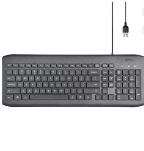 Wired USB Keyboard Surf Onn, 104 keys Open Box - Photo 1/3