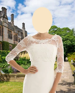 Bolero Nr. 10a aus Spitze Gr. 38 in ivory aus Geschäftsaufgabe - Bild 1 von 3