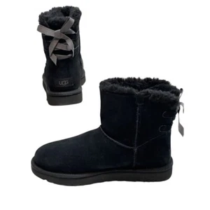 UGG Boots Continuity Bow schwarzes Wildleder Damengröße 11 neu - Bild 1 von 12