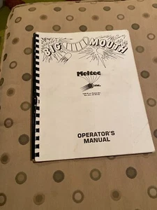 Big Mouth Arcade Game Operator's Manual, Meltec - Picture 1 of 1