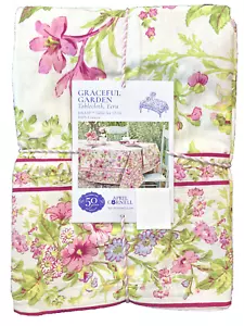 APRIL CORNELL - GRAZIOSO GIARDINO FLOREALE - ROSA ECRÙ - TOVAGLIA 60 X 120 - NUOVA - Foto 1 di 3