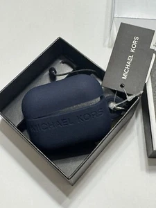 michael kors airpod case New In Box Navy Blue Marine NIB - Picture 1 of 6