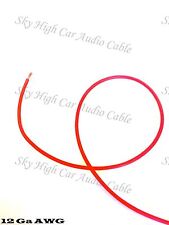 500 ft 12 Gauge AWG Primary / Remote Wire RED Sky High Car Audio Lead Ga Feet