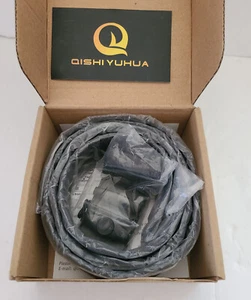 Qishi Yuhua Men's Ratchet Black Leather Adjustable Belt NIB - Picture 1 of 10