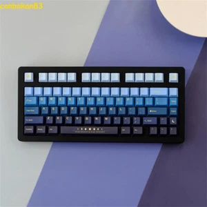 Moonrise Theme PBT Keycaps Blue Gradient 134 Pieces Key Caps For Keyboard Gifts - Picture 1 of 5
