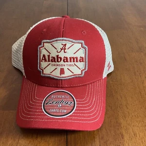 NCAA Alabama Crimson Tide Authentic Zephyr Crimson/Stone Mesh Hat Cap Roll Tide - Bild 1 von 8