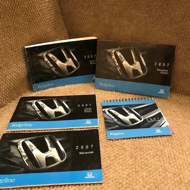 Honda Ridgeline 2007 manual del propietario con libro de navegación y suplementos Foto 1 de 1