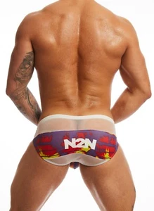Bikini de natación N2N Bodywear Nitro X para hombre malla sin ver - Imagen 1 de 7