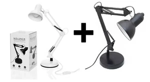 Schreibtischlampe Weiß und Schwarz = 2 Stück -- Retourenware -- - Bild 1 von 6