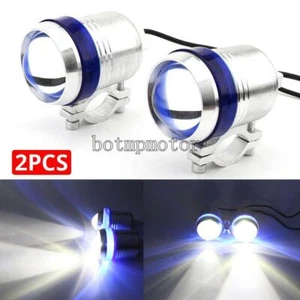 2X Motorcycle Auxiliary Fog Spot Lights for Harley-Davidson Softail Custom Deuce - Picture 1 of 7