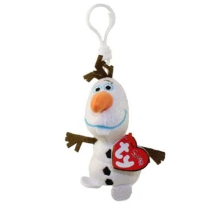 TY CLIP Disney Frozen Snowman OLAF 3" Plush Key Chain NEW - Picture 1 of 1