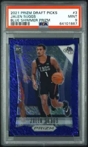2021-22 Panini DP BLUE SHIMMER SILVER PRIZM JALEN SUGGS PSA 9 MINT # 11 /13 FOTL - Picture 1 of 2