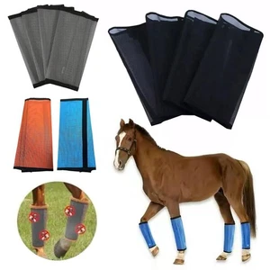 Horse Gaiters and Fly Guards Multi-color Protective Cover Equestrian Equip hot' - Foto 1 di 20