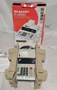 Sharp EL-2630GII 12 Digit Electronic Printing Calculator Nos In Box - Picture 1 of 15