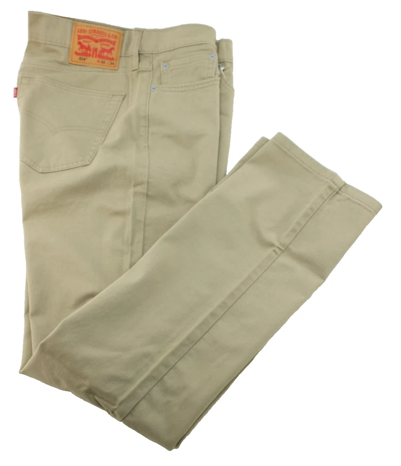 Levi's Men's Size 32x34 - 514 Series Straight Stretch Jean Tan