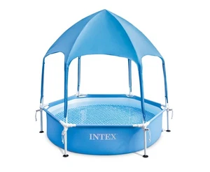 Piscina fuori terra Intex 28209EP tettoia struttura in metallo - Foto 1 di 5