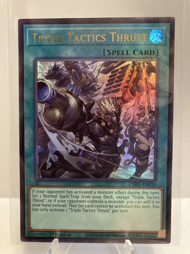 Yu-Gi-Oh! Triple Tactics Thrust  CH01-EN030 * Ultra Rare * 1st Edition NM - Image 1 of 1