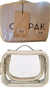 Calpak Makeup Bag, Clear Stone Cosmetics Case, New - Picture 1 of 10