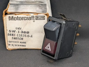 NOS 1978 1979 1980 FORD FIESTA FLASHER HAZARD CONTROL SWITCH SW1389 D8RZ-13A350A - Picture 1 of 15