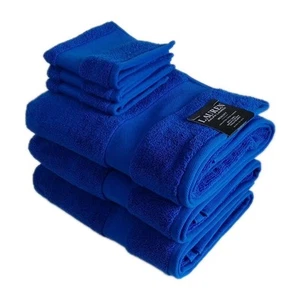 Lauren Ralph Lauren 6Pc Wescott Admiral Blue 3 Bath 3 Fingertip Towel Set, New - Picture 1 of 2