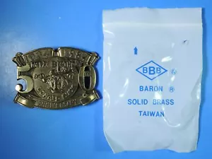 Vintage 1984 BBB Baron 50th Anniversary Happy Birthday Donald Duck Belt Buckle - Bild 1 von 3