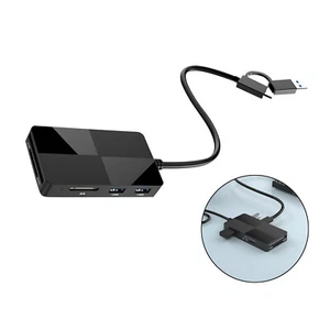 New USB 3.0 8 in 1 Hub Multi-function Extender Type C USB Memory Card Reader - Picture 1 of 15