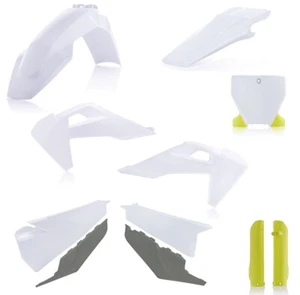 ACERBIS FULL KIT PLASTICHE HUSQVARNA FC TC 125 250 300 350 450 2019 2022 BIANCO - Foto 1 di 1