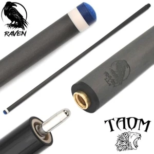 RAVEN Carbon Fiber Pool Cue - Shaft Only (12.4mm, 29") Uni-Loc, TAOM Fusion tip - Picture 1 of 7