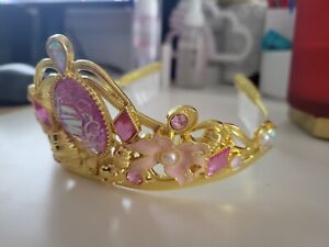 Disney Parks Tangled RAPUNZEL Tiara Crown Metal Headband Hair Clips Costume gold
