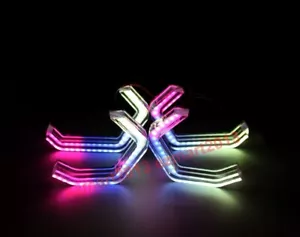 M4 Style RGB halo ring for Mercedes BENZ C219 W219 Crystal Dream color dynamic - Picture 1 of 17