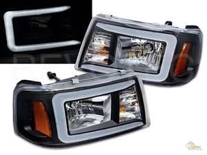 Faros negros de barra en C para Ford Ranger 2001-2011 RH + LH - Imagen 1 de 11