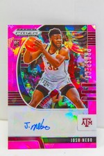 Josh Nebo RC 2020-21 Prizm Draft Picks Pink Ice Prospect Autograph Card #PA-JN