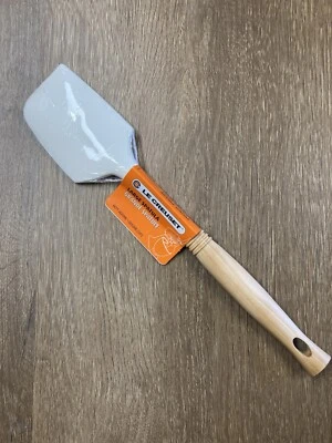 Espátula grande "blanca" LE CREUSET Revolution cabeza de silicona mango de madera nueva con etiquetas Foto 1 de 4